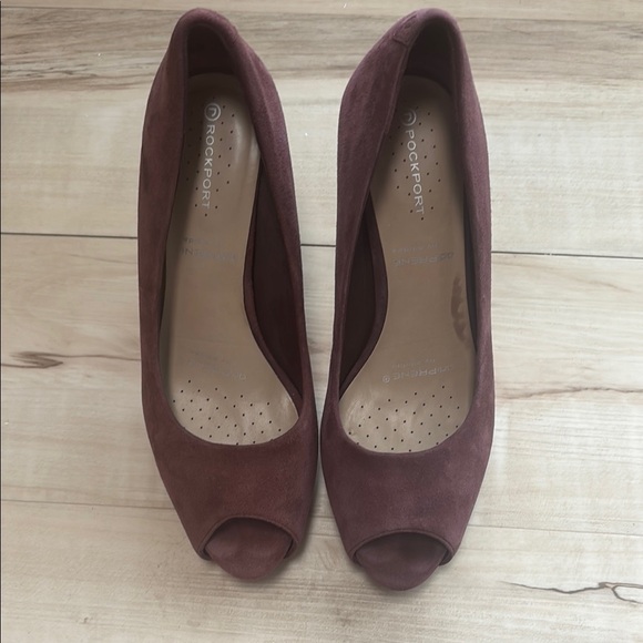 Rockport Purple Heels Classic Peep Toe size 6.5 - Picture 2 of 11